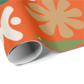 Skandinavisches Retro Weihnachtsmuster Geschenkpapier (Rolleneckpunkt)