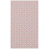 skandinavisches Retroblumenmuster, Retro-Blume, Vi Tischdecke (Vorderseite)