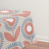 skandinavisches Retroblumenmuster, Retro-Blume, Vi Tischdecke (Beispiel)