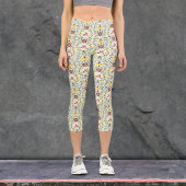 Skandinavisches Rosemaling Monogram Muster Nordic Capri Leggings