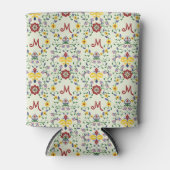 Skandinavisches Rosemaling Monogram Muster Nordic Dosenkühler (Vorderseite)