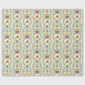 Skandinavisches Rosemaling Monogram Muster Nordic Geschenkpapier (Flach)