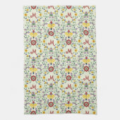 Skandinavisches Rosemaling Monogram Muster Nordic Geschirrtuch (Vertikal)