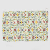 Skandinavisches Rosemaling Monogram Muster Nordic Golfhandtuch (Horizontal)