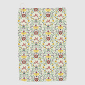 Skandinavisches Rosemaling Monogram Muster Nordic Golfhandtuch (Vorderseite)