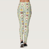 Skandinavisches Rosemaling Monogram Muster Nordic Leggings (Rückseite)