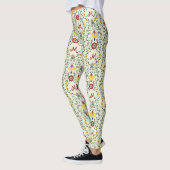 Skandinavisches Rosemaling Monogram Muster Nordic Leggings (Links)