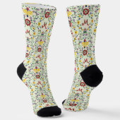 Skandinavisches Rosemaling Monogram Muster Nordic Socken (Gewinkelt)