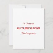 Skandinavisches Rotes Walentiner Herz Mitteilungskarte (Rückseite)