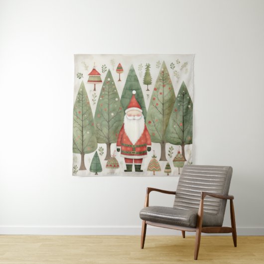Skandinavisches Santa Tapestry Wandteppich (Beispiel)