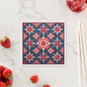 Skandinavisches Schneeflocken Weihnachten Napkin Serviette (Beispiel)