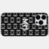 Skandinavisches Schwarz/Weiß Modernes Flair Design Case-Mate iPhone Hülle (Rückseite (Horizontal))