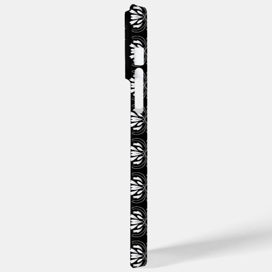 Skandinavisches Schwarz/Weiß Modernes Flair Design Case-Mate iPhone Hülle (Rückseite / Links)