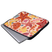 Skandinavisches Sommermeer: Starfish-Muster Laptopschutzhülle (Vorne Knopf)