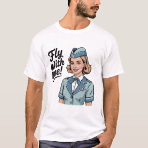 Skandinavisches Stewardess Basic T-Shirt