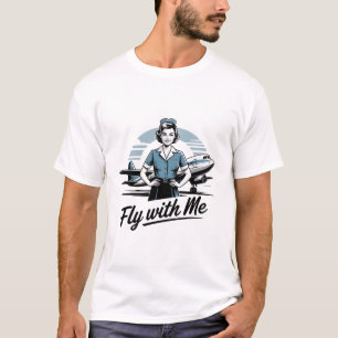 Skandinavisches Stewardess Basic T-Shirt