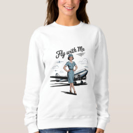 Skandinavisches Stewardess Damen Basic Sweatshirt
