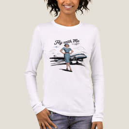 Skandinavisches Stewardess Langarmshirt Tri-Blend Shirt