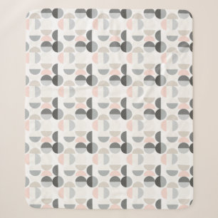 Skandinavisches Stil Halbkreis-Muster Sherpadecke