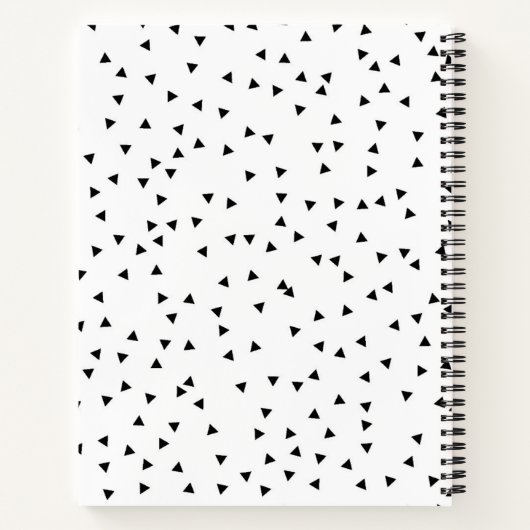 Skandinavisches Triangle-Muster Notizblock (Rückseite)