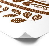 Skandinavisches Volksmushroom Art Poster (Ecke)