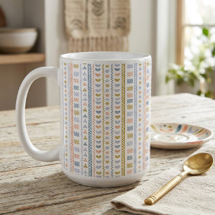 Skandinavisches Volksmuster Dekorativ Kaffeetasse