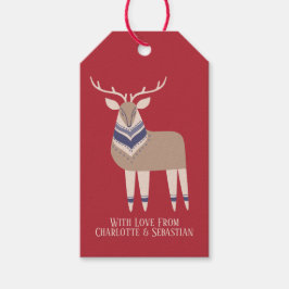 Skandinavisches Wald - Weihnachten Geschenkanhänger