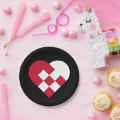 Skandinavisches Weihnachten Hear Pappteller (Party)