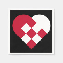 Skandinavisches Weihnachten Herz