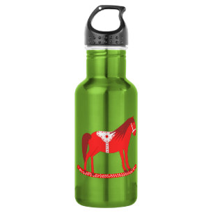 Skandinavisches Weihnachts-Schaukelpferd Edelstahlflasche