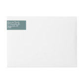 Skandinavisches Weihnachtsbaumadressen-Etikett (Vorderseite)