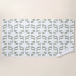 Skandinavisches Weihnachtsbaummuster Strandtuch