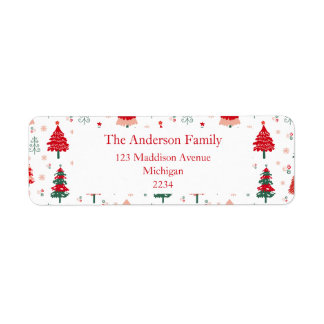 Skandinavisches Weihnachtsbaummuster Weihnachten