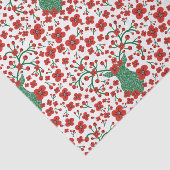 Skandinavisches Weihnachtsblumenmuster mit Antlern Seidenpapier (Ausschnitt)