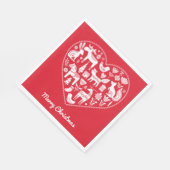 Skandinavisches Weihnachtsbuch Napkins Serviette (Ecke)