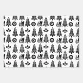 skandinavisches Weihnachtsdesign Geschenkpapier Set (Vorderseite 3)