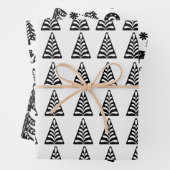 skandinavisches Weihnachtsdesign Geschenkpapier Set (Beispiel)