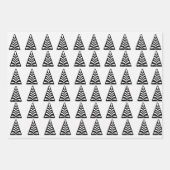 skandinavisches Weihnachtsdesign Geschenkpapier Set (Vorderseite)