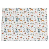 skandinavisches Weihnachtsfest Große Geschenktüte (Vorderseite)