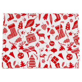 Skandinavisches Weihnachtsfest Große Geschenktüte