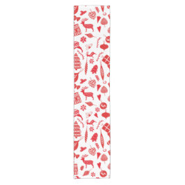 Skandinavisches Weihnachtsfest Kurzer Tischläufer