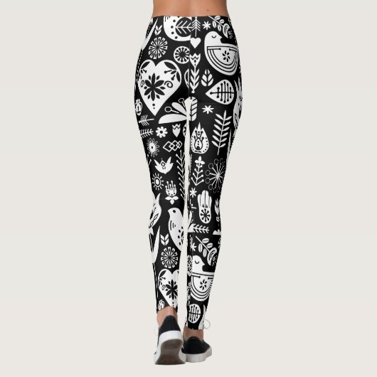 skandinavisches Weihnachtsfest Leggings (Rückseite)