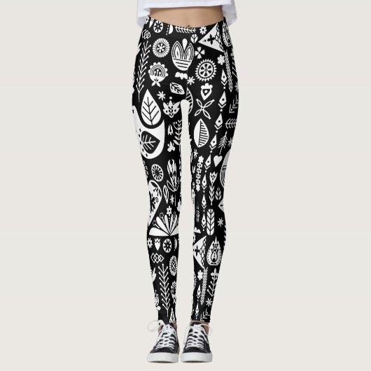 skandinavisches Weihnachtsfest Leggings (Vorderseite)
