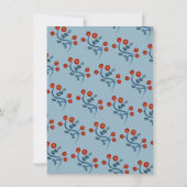 Skandinavisches Weihnachtsfest-Party Einladung (Rückseite)