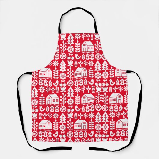 skandinavisches Weihnachtsfest Schürze (Vorderseite)