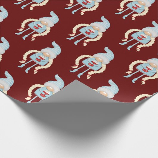 Skandinavisches Weihnachtsgebäck Geschenkpapier (Ecke)