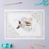 Skandinavisches Weihnachtsgnom - Elch - Vogel Seidenpapier (Basteln)