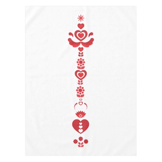 Skandinavisches Weihnachtsmoderne Tischdecke (Vorderseite)