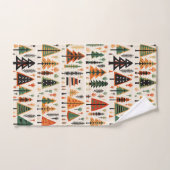 Skandinavisches Weihnachtsmuster Badhandtuch Set (Handtuch)