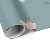 Skandinavisches Weihnachtsmuster Geschenkpapier (Rolleneckpunkt)